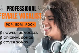 be female pop singer rock singer edm female singer  rock pop edm female vocalist