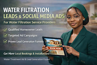 generate water filtration leads and manage fb ads for water treatment businesses