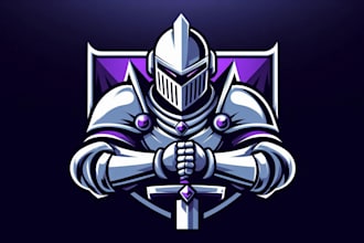 design awesome knight logo within two days