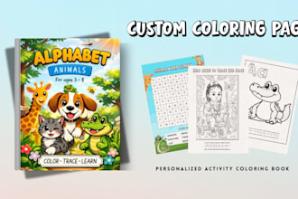 create a kids and adults coloring activity books