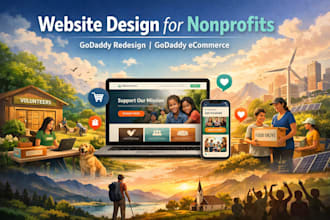 design godaddy website design for nonprofits