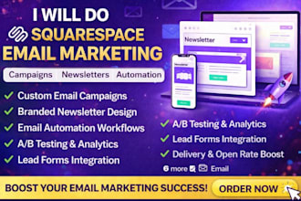 do squarespace email marketing email campaign newsletter design email automation