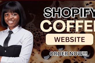 build private label branded dropshipping coffee shopify store, coffee website