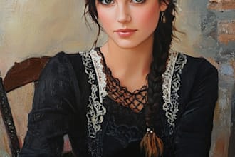 paint renaissance art oil painting portrait