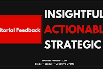 review your draft and provide detailed editorial feedback