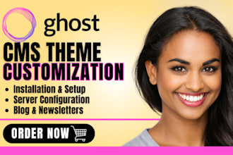 customize ghost cms website, ghost blog, ghost newsletter, migrate ghost website