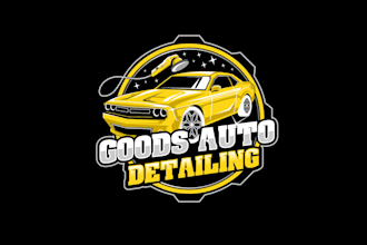 create high quality and beautiful auto detailing logo design