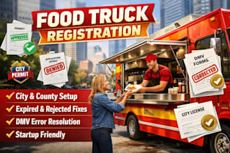 food truck registration and registration fixes