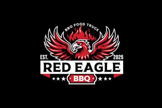 create graceful and fantastic eagle logo design