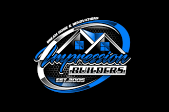 create attractive and imagination home builder logo design
