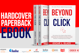 create modern, minimalist book cover design or kindle cover
