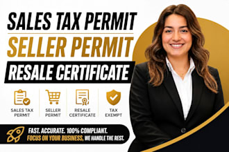 apply for your sales tax permit, seller permit tax exempt and resale certificate