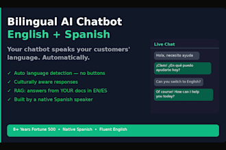 build a bilingual english spanish ai chatbot for your business