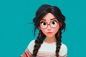 illustrate your pet in adorable disney style