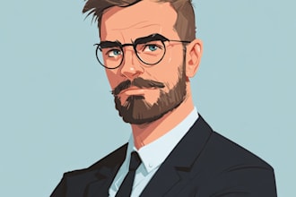 draw vector illustrations in a flat, modern style