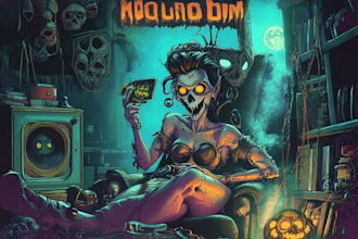 design fantasy horror fun cartoon character