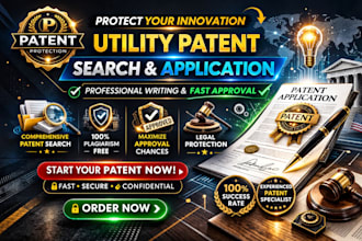 file, write a search for a utility patent application for your invention