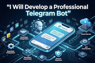 build a custom telegram chatbot or telegram automation bot