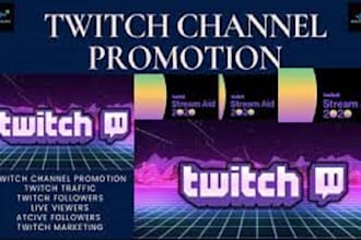 professionally promote and grow your twitch channel