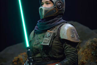 draw your star wars sci fi character art
