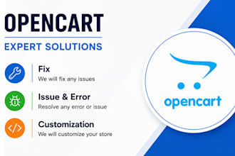 migrate, fix issues or customize opencart store