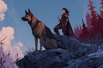 make dnd character art and dnd character commission art