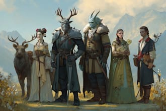 draw your dnd party