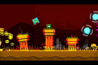 decorate a geometry dash, gd deco, texture pack, layout solo level