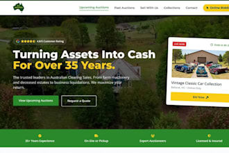 develop live auction bidding, car auction app, car rental car dealer website