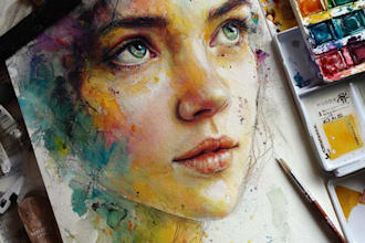 paint watercolor illustration and watercolor art