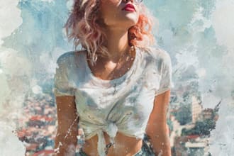 give a watercolor effect to your photos in photoshop