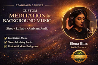 create custom background, meditation, sleep and lullaby music with ambient sound