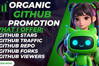 do expert organic promotion to promote your github project