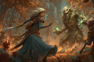 draw fantasy illustrations, concept art, and card game art