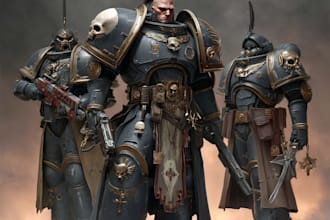 create a warhammer 40k character and creature