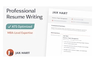 write a professional ats resume and resume design