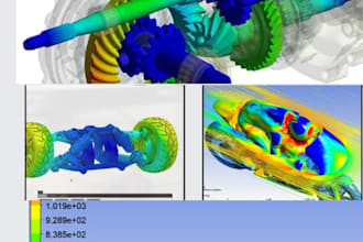 do ansys simulation, fea analysis, structural and thermal