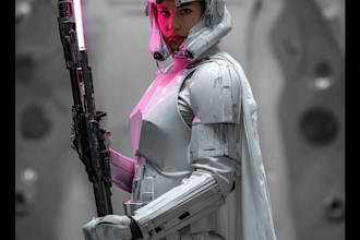 draw your star wars sci fi character art