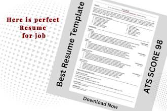 create professional ats optimized resume or CV