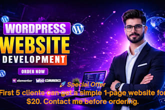 build wordpress websites as an expert elementor pro designer