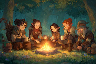 draw your dnd party