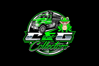 create professional and specially dump truck logo design