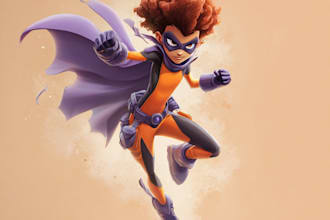 create a super hero comic character