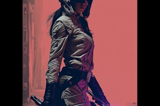 draw your star wars sci fi character art