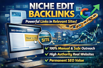 create high authority niche edit backlinks for fast ranking