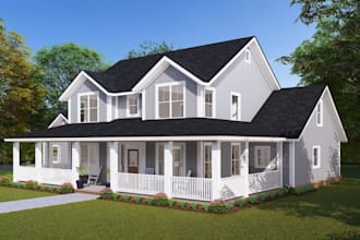 do exterior design, house exterior design farmhouse exterior design 3d rendering