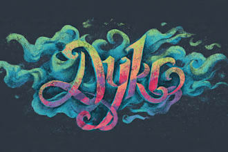 design a unique hand lettering and typography logo