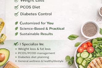 create a personalized diet plan for weight loss, pcos