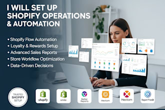 setup shopify operation shopify flow smile  better report hextom report pundit