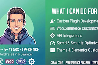 be your wordpress plugin and woocommerce custom developer